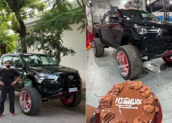 Parmish Verma Buys Toyota Hilux with Custom Alloy Wheels and Lift Kit