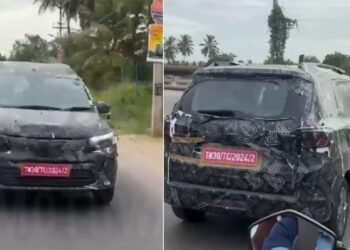 Renault Triber Facelift Spied