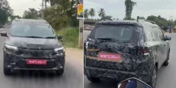 Renault Triber Facelift Spied