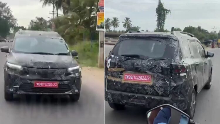 Renault Triber Facelift Spied
