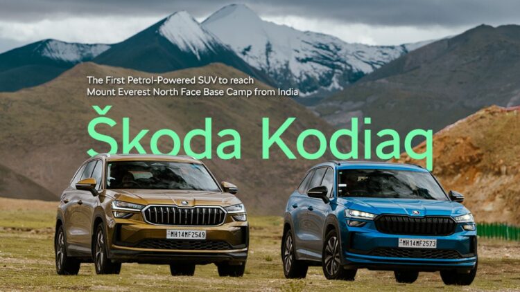 Skoda Kodiaq First Petrol SUV from India to Reach Mount Everest North Face Base Camp