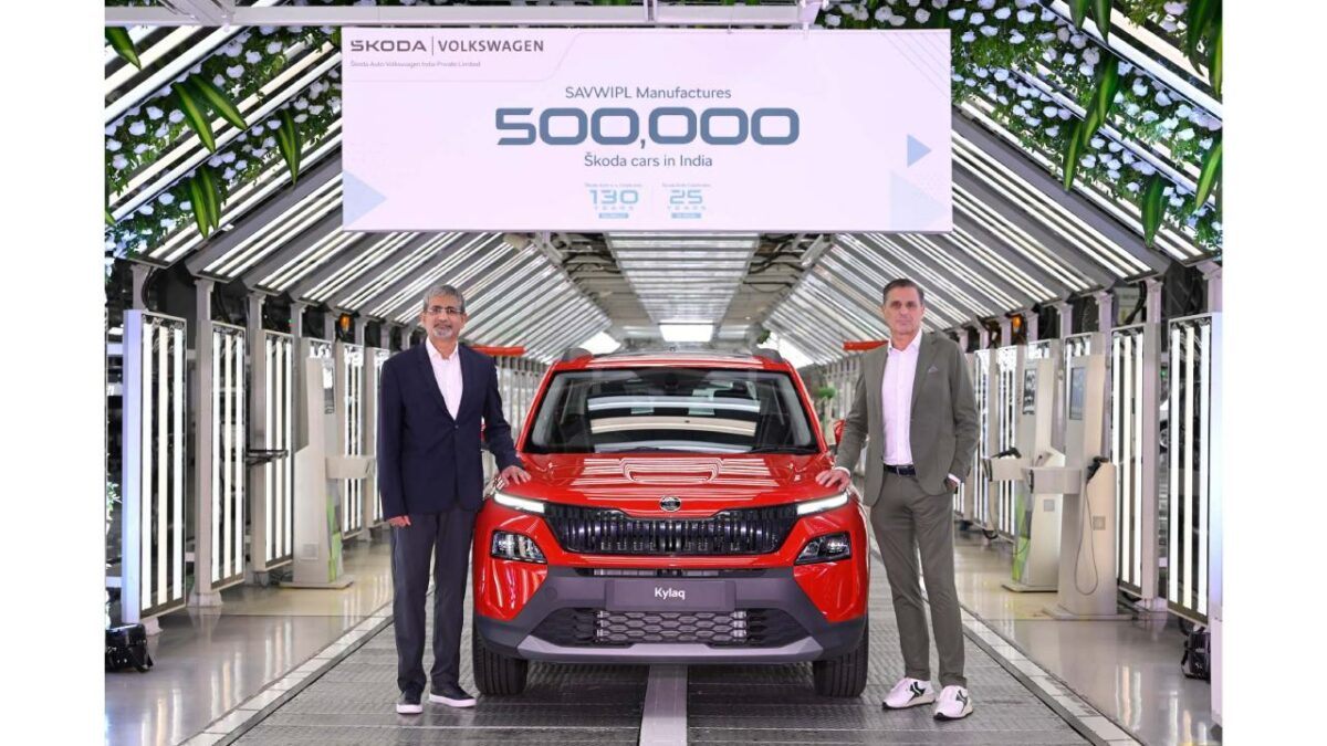 Skoda Auto Volkswagen Indian Rolls Out 500000th Car in India