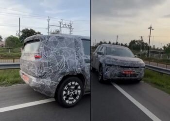 Tata Sierra Spied Testing