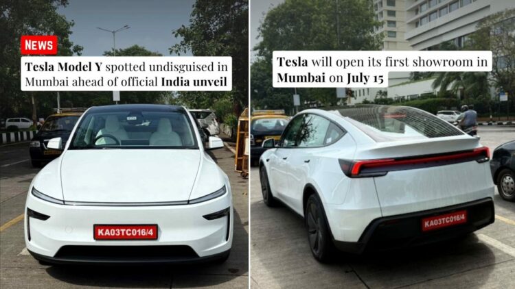 Tesla Model Y Spotted in India