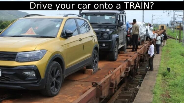 Konkan Railways Ro Ro Service - Drive your car onto a train