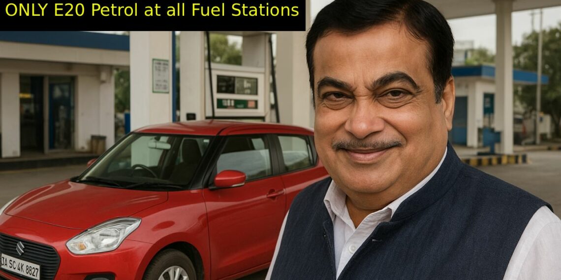 Nitin Gadkari E20 Petrol Maruti Swift Fuel Station