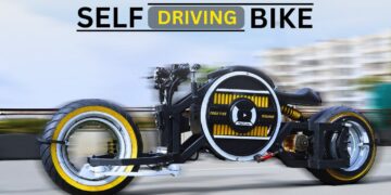 Driverless Hubless Electric Motorcycle