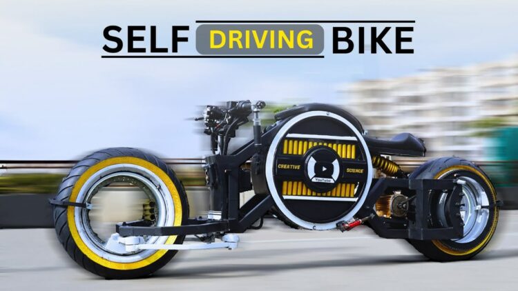 Driverless Hubless Electric Motorcycle