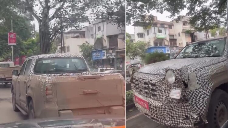 Mahindra Scorpio N Pickup Spied Testing