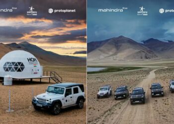Mahindra Thar Roxx and Scorpio N in Ladakh for ISRO Space Exploration Expedition