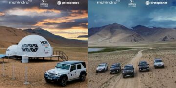 Mahindra Thar Roxx and Scorpio N in Ladakh for ISRO Space Exploration Expedition