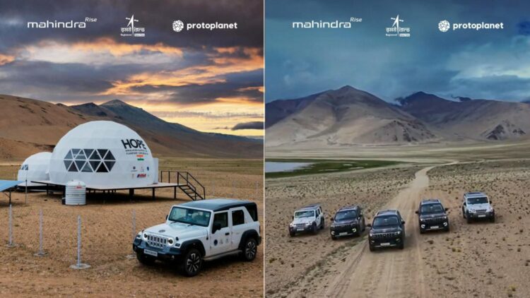 Mahindra Thar Roxx and Scorpio N in Ladakh for ISRO Space Exploration Expedition