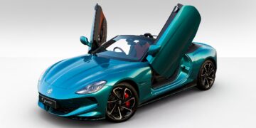 MG Cyberster New Colour Irises Cyan