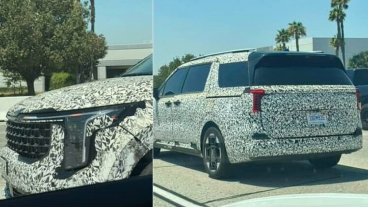 New-Generation Kia Carnival Spotted Testing