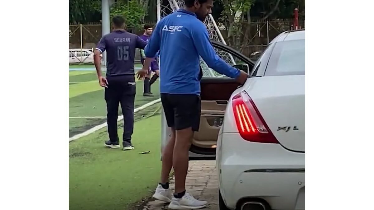 Shabir Ahluwalia with his Jaguar XJL