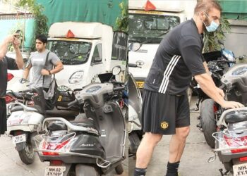 Sohail Khan Checks Out Ducati Scrambler 1100