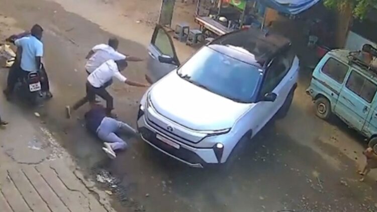 Tata Harrier EV Summon Mode Malfunction Accident