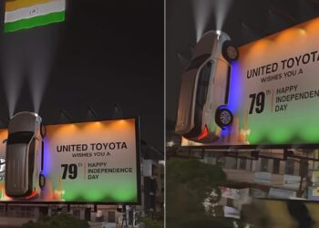 Life-sized Billboard of Toyota Fortuner on Independence Day