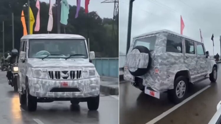 2025 Mahindra Bolero Facelift Spied Testing