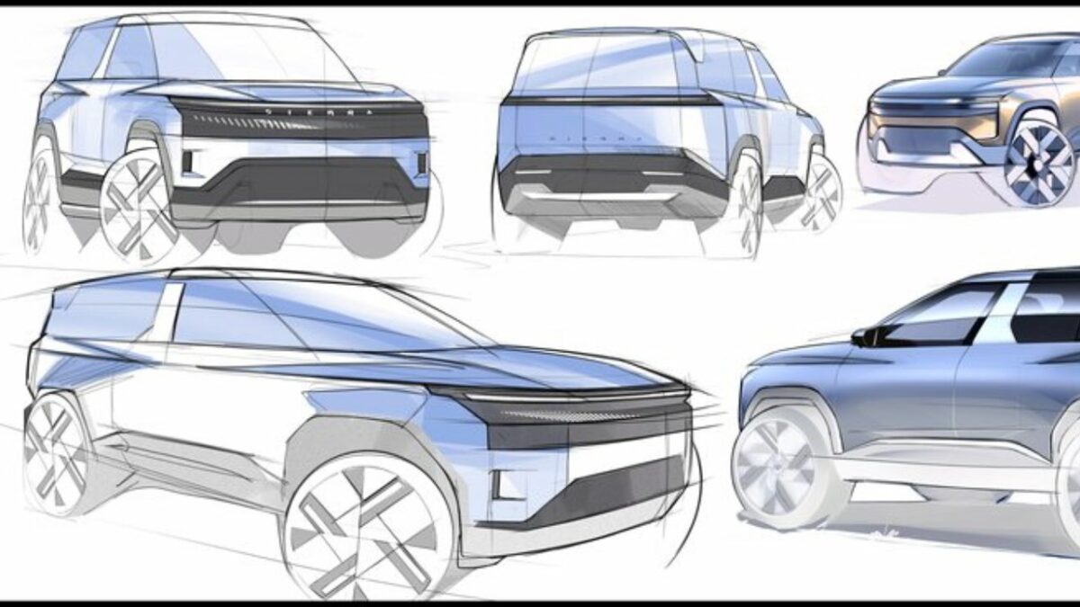 Tata Sierra Sketches Mood Board