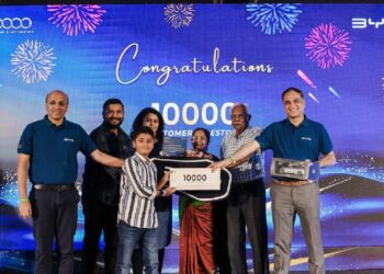 BYD Reaches 10000 EV Deliveries in India