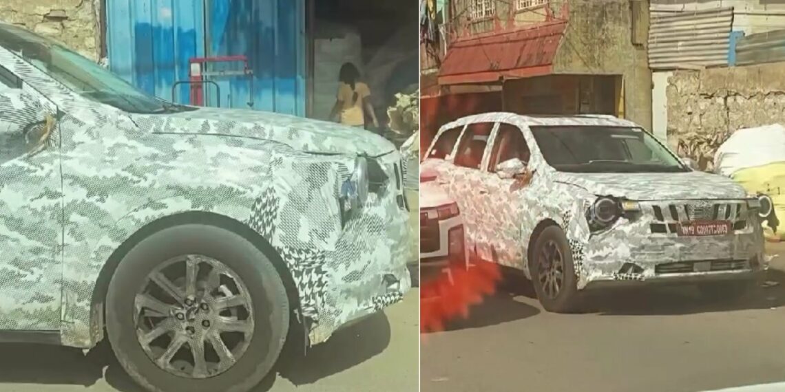 Mahindra XUV700 Facelift Spied Testing