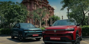 Maruti Victoris Front Three Quarters