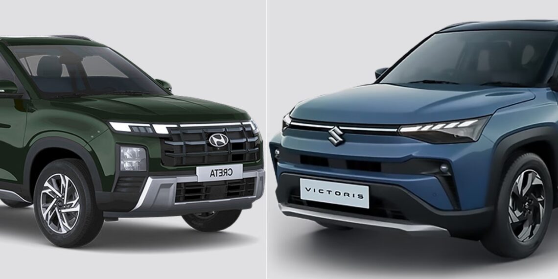 Maruti Victoris vs Hyundai Creta Specs Features Design Comparison