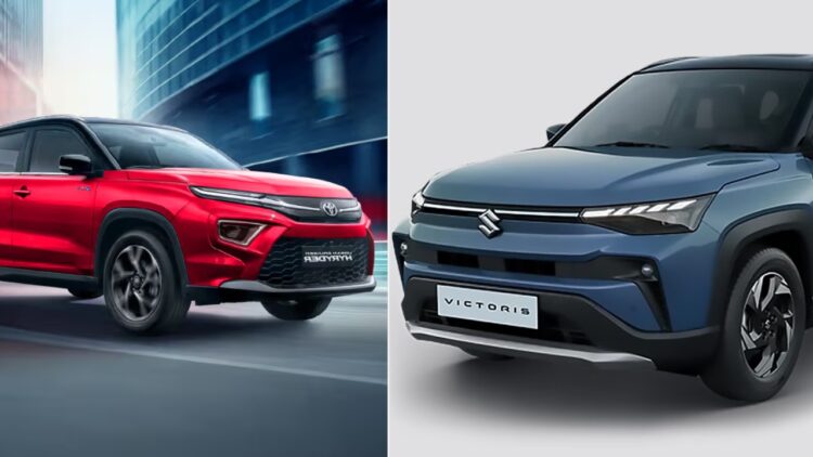 Maruti Victoris vs Toyota Urban Cruiser Hyryder Specs Features Design Comparison