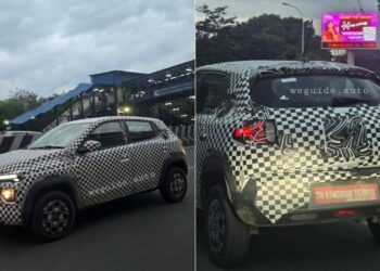 Renault Kwid Facelift Spotted Testing
