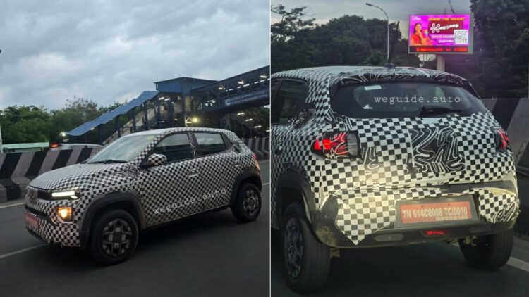 Renault Kwid Facelift Spotted Testing