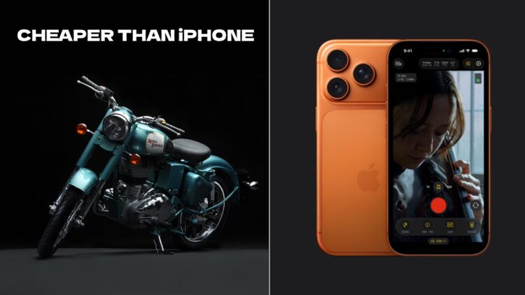 Royal Enfield Classic 350 Cheaper Than iPhone 17 Pro Max