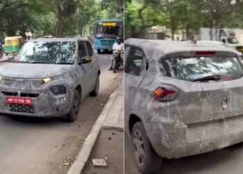 Tata Punch Facelift Spotted Testing