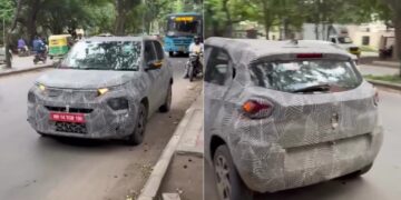 Tata Punch Facelift Spotted Testing
