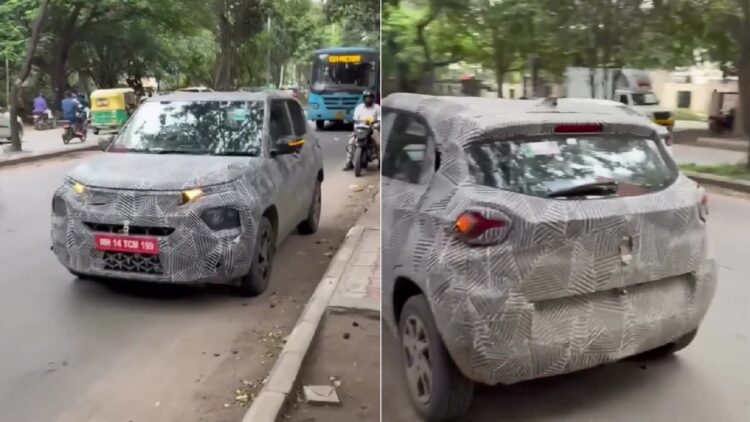 Tata Punch Facelift Spotted Testing