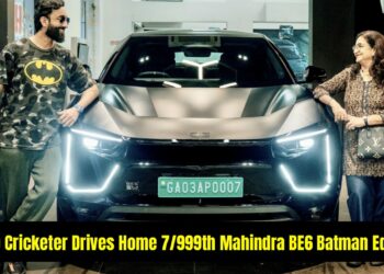 Indian T20 Cricketer Delivery Mahindra BE6 Batman Edition