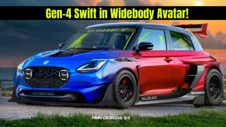Latest Generation Maruti Suzuki Swift with Widebody kit