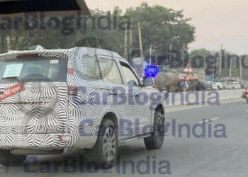Mahindra Scorpio N Rear There Quarters Side Profile Test Mule Spy Image-2