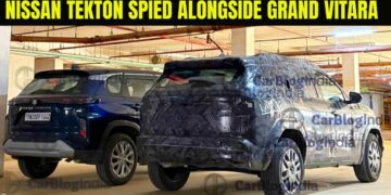 Nissan Tekton Spotted Alongside Maruti Grand Vitara