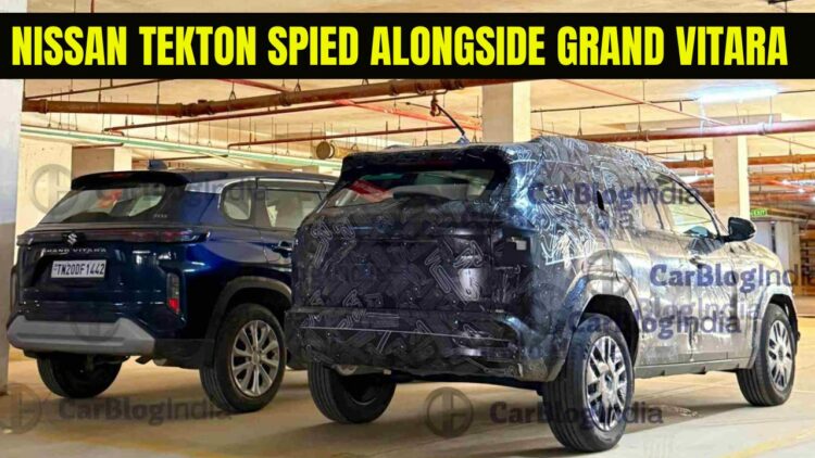Nissan Tekton Spotted Alongside Maruti Grand Vitara