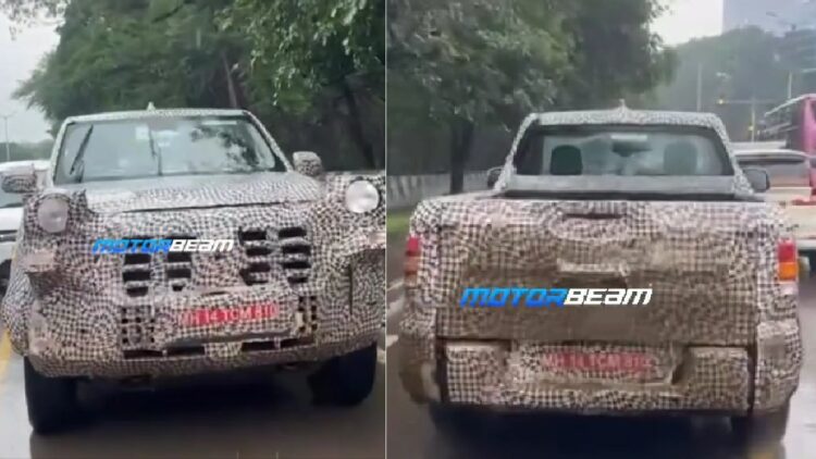 Mahindra Scorpio N Pickup Truck Spied