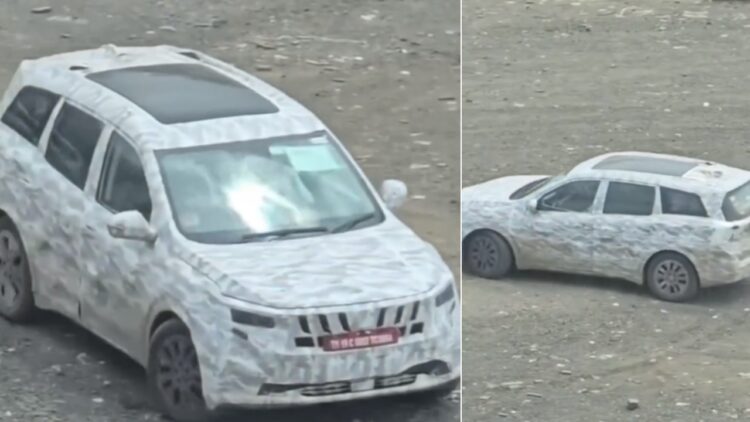 Mahindra XUV700 Facelift Spotted Testing