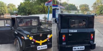 Maruti 800 Converted to Mahindra Thar