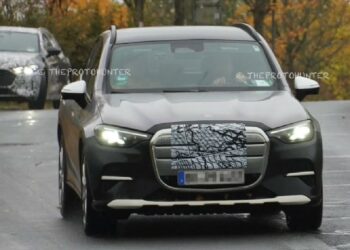 Mercedes GLC EV Spied Testing Front Profile