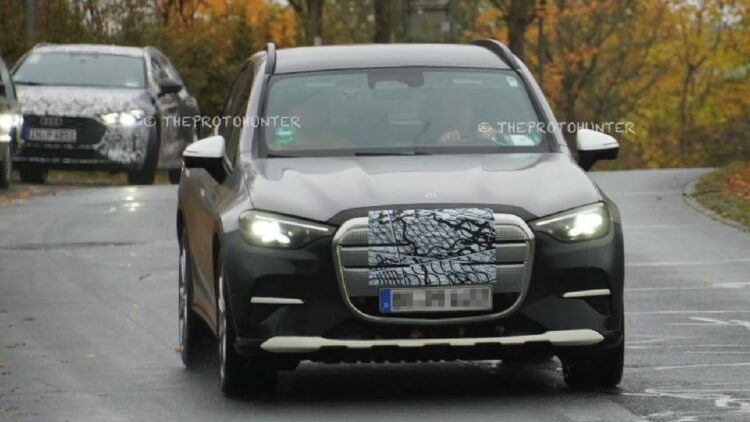 Mercedes GLC EV Spied Testing Front Profile