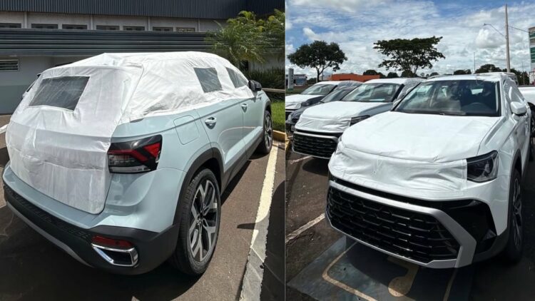 New VW Taigun Facelift Seen with Partial Camouflage