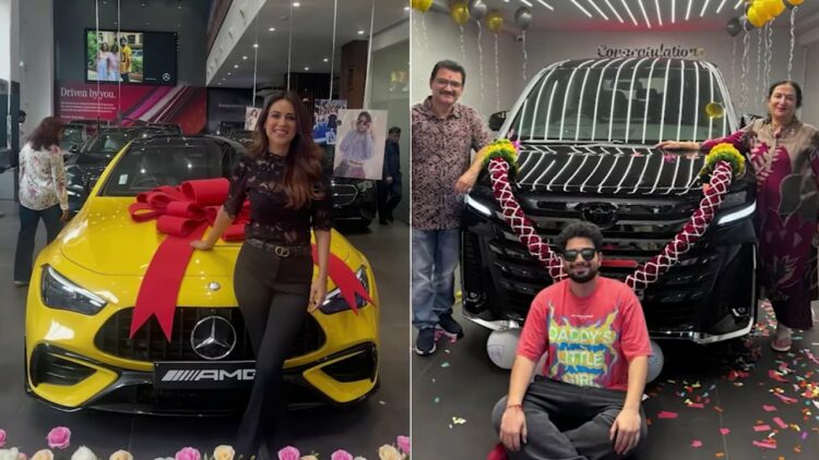 Samay Raina Buys Toyota Vellfire and Nia Sharma Buys Mercedes AMG CLE 53