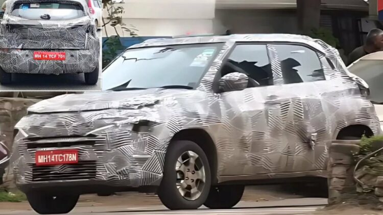 Tata Punch Facelift Spotted Testing