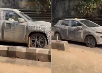 Tata Sierra EV Spied Testing with Altroz EV