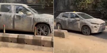 Tata Sierra EV Spied Testing with Altroz EV